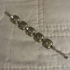 NWOT Brighton mixed metal link bracelet with lobster claw clasp 7.5” long